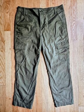 J. Crew Women's Olive Cargo Pants